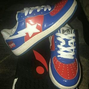 Bape STA bathing ape marvel comics shoes